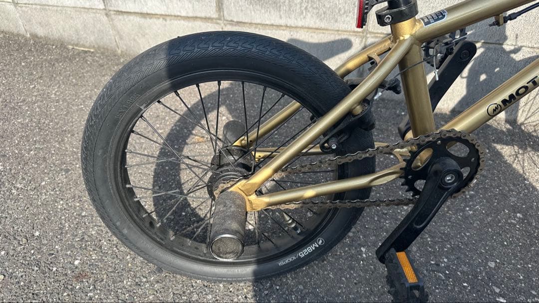キッズ BMX自転車 子供 ゴールド 16インチ MOTEL WORKS