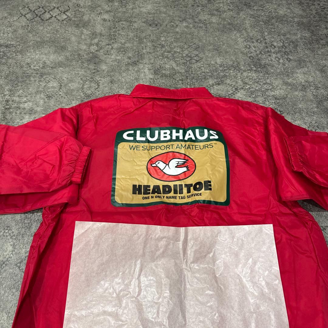 限定値下げHIIT × CLUBHAUSコーチジャケットクラブハウスLレッド