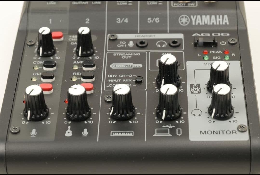 DJ機材 Yamaha AG06 MK2