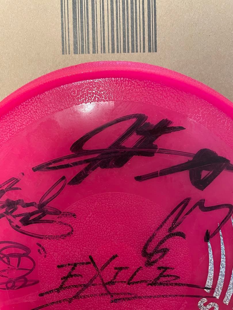 2007年　EXILE サイン入りフリスビー　エグザイル