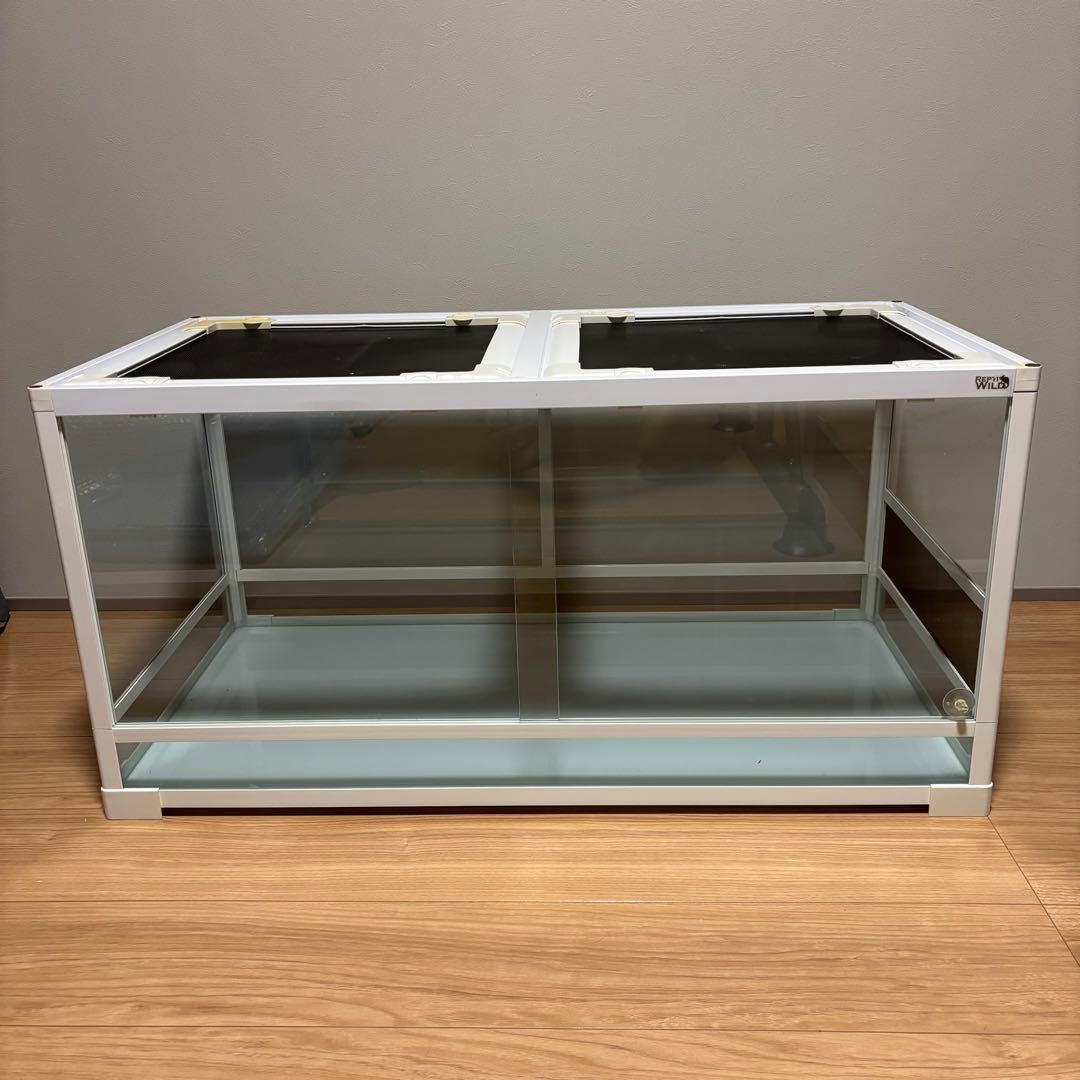 爬虫類ケージ　三晃商会　パンテオン　ホワイト　WH9045 小動物ガラスケージ
