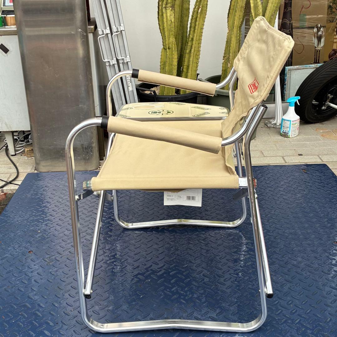 Coleman コールマン キャプテンチェア ニューサイドテーブル付 2脚セット