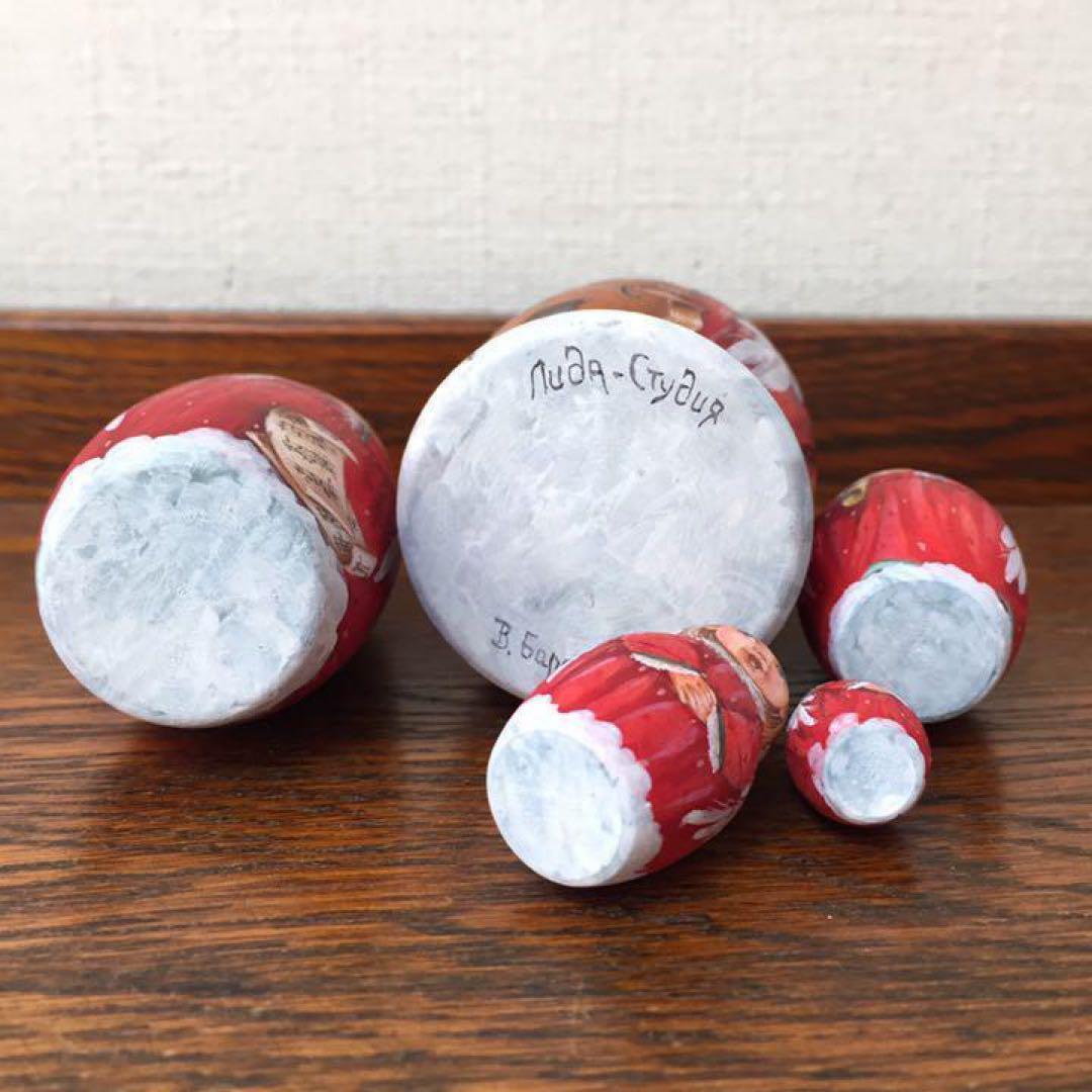 ロシア雑貨☆天使マトリョーシカ(5P)バルスコワ作 リダ工房