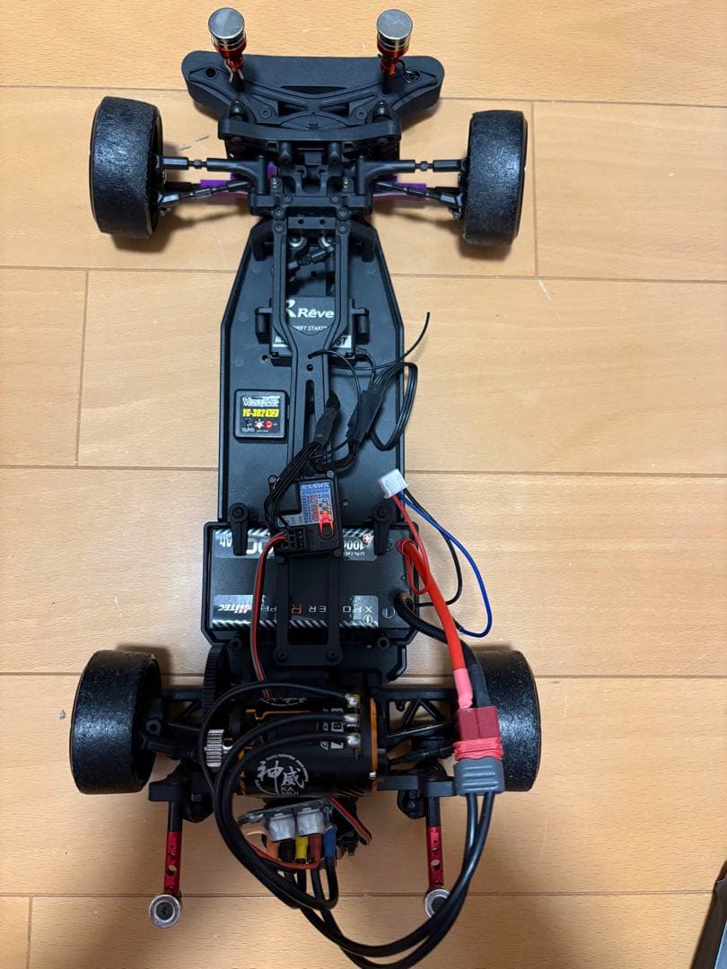 だ*ぶ様 ヨコモシャーシRD-2.0 、メカ、プロポ、おまけでスープラボディ付き