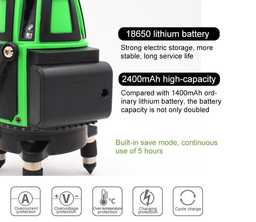 5ライン6点　グリーンレーザー墨出し器水平器墨出し機墨出器水準器測定器/高精度