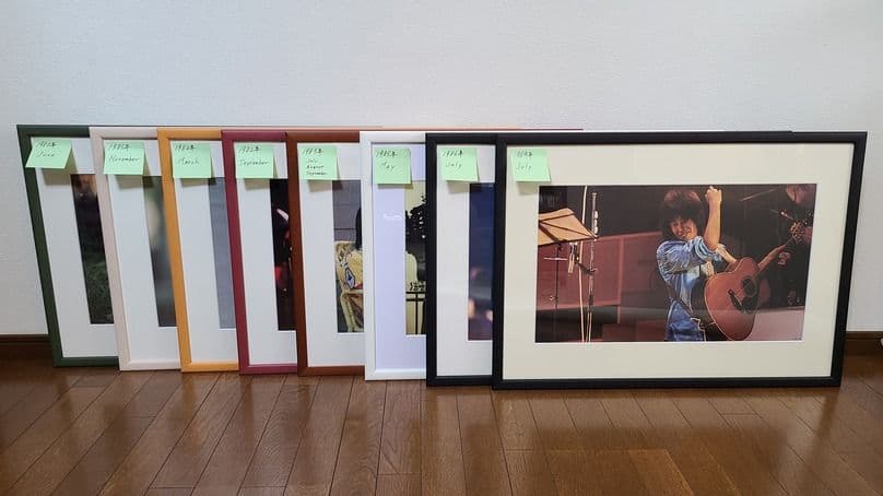 TOSHIBA EMI カレンダー 長渕剛切りぬき額装 額