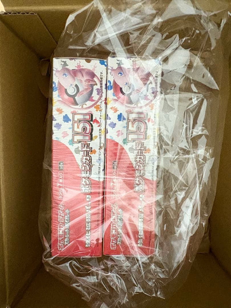 新品未開封品 ポケモンカード 151 強化拡張パック シュリンク付 2BOX