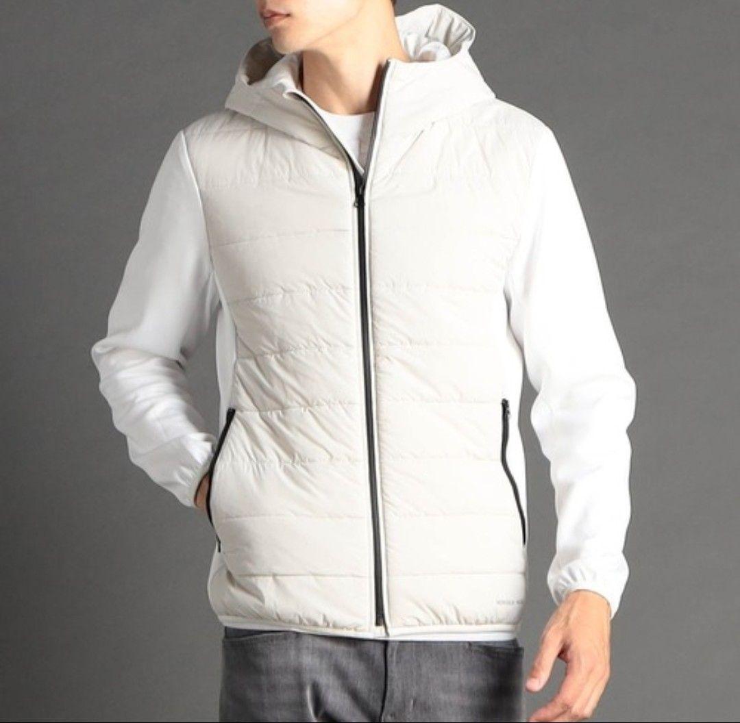 MONSIEUR NICOLE　ストレッチタフタ コンビネーションダウンブルゾン