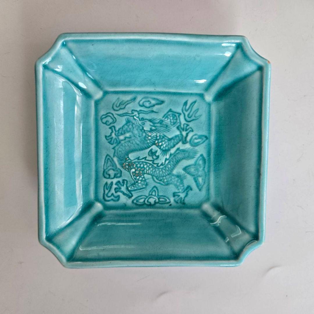 チョウ様のM-1255 珉平焼 角切り皿４客