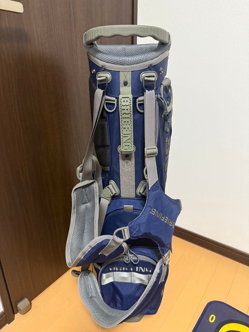 BRIEFING キャディバッグ ネイビー　ヘッドカバーセット　カートバック