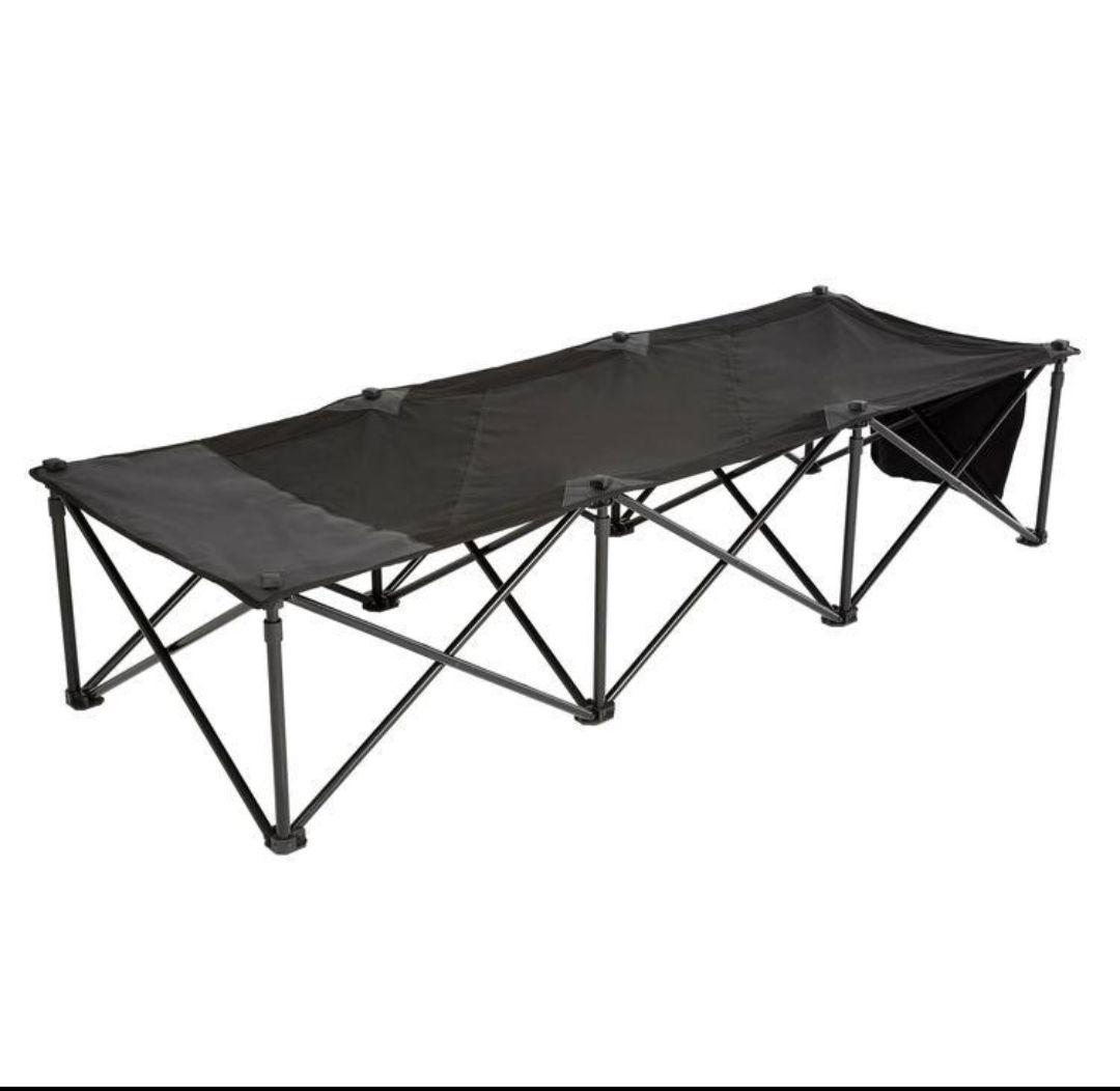 ■ホールアース■ダディー コット ベンチ ブラック 2台セット 万能チェア