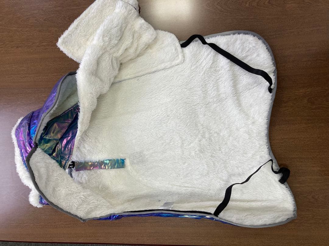 【Ｌサイズ】アウター コート 冬服 防寒着 いぬ わんちゃん ブルー系