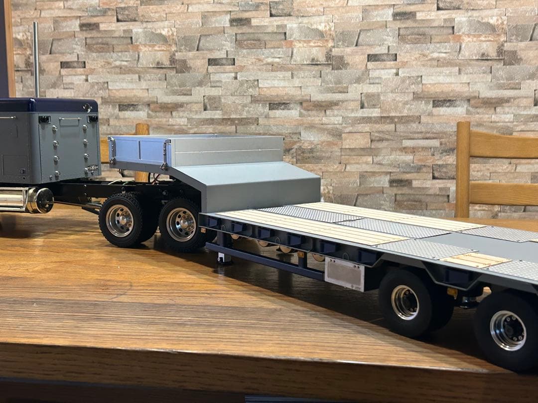 最終値下げ タミヤ1/14 低床重トレーラー フルメタル 油圧