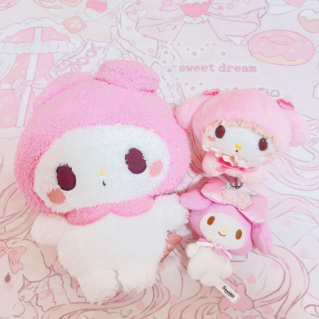 サンリオ　マイメロ ゆるかわ moco mee ぬいぐるみ なかよちおむちゅ
