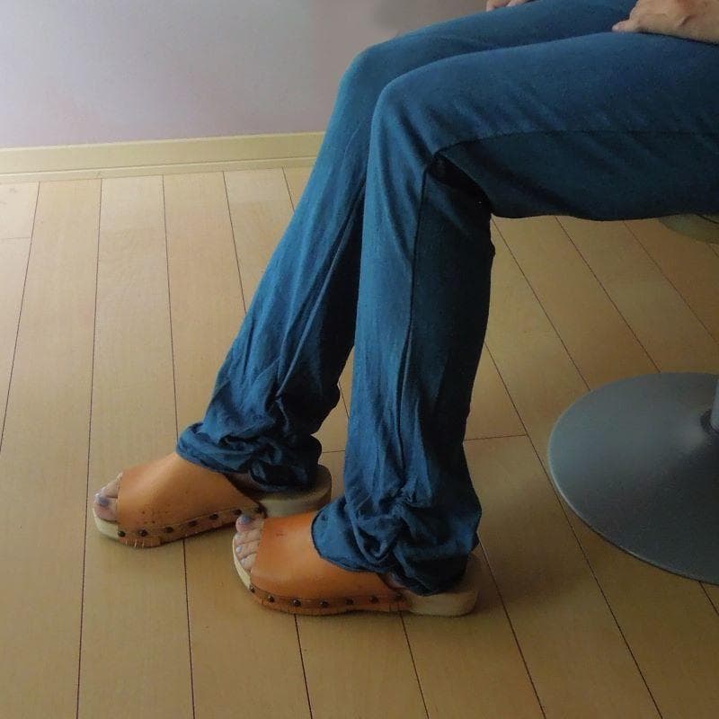 asana ヘンプコットン ヨガパンツ●草木染めパープル