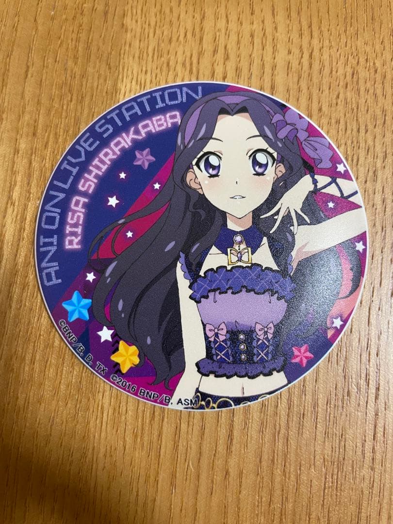 【白樺リサ】　アイカツ！アニON マグネット付きバッジ