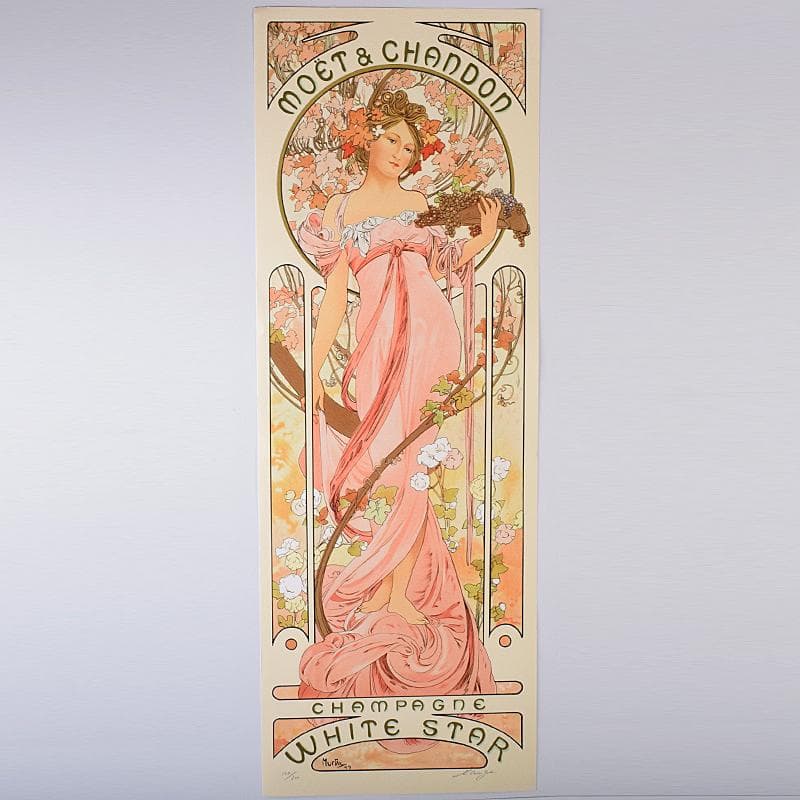 アルフォンス・ミュシャ　シャンパンホワイトスター　188/300　VR8693B