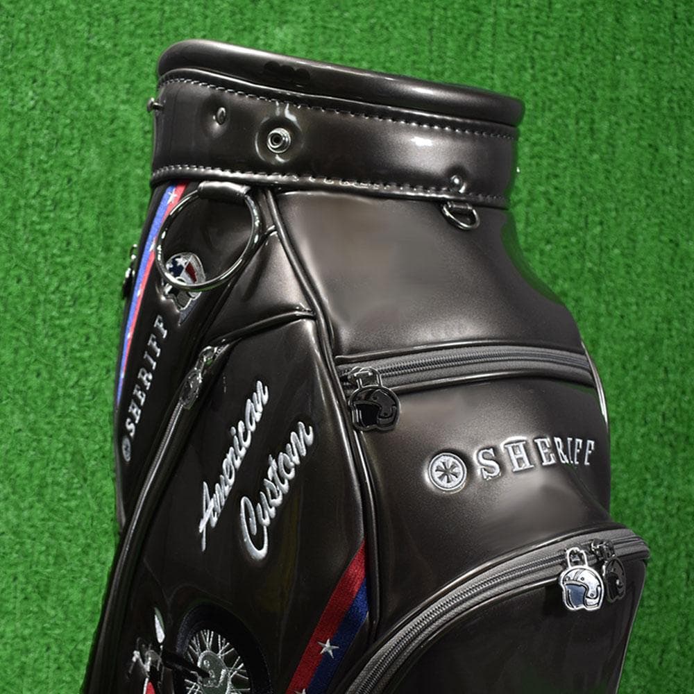 SHERIFF/シェリフ ゴルフ エナメルキャディバッグ【アッシュグレー】展示品