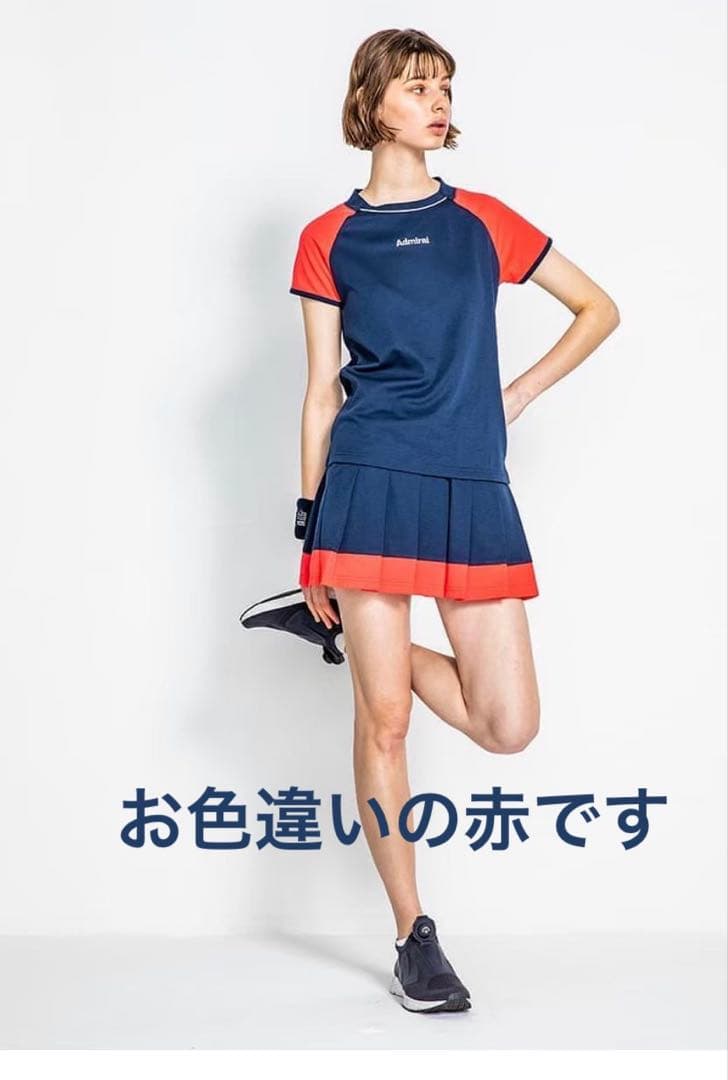 アドミラル レディーステニスウェア 青紺 ゲームシャツ＆スコート セット
