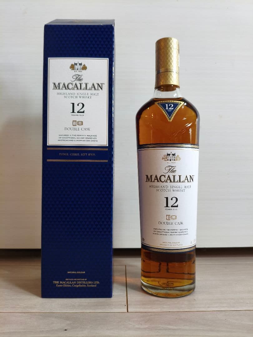 ザ・マッカラン 12年 シングルモルト ダブルカスク 700ml 箱付き
