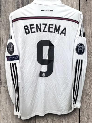 14/15 レアル・マドリード ホーム 9番 ベンゼマ 長袖 ユニフォーム