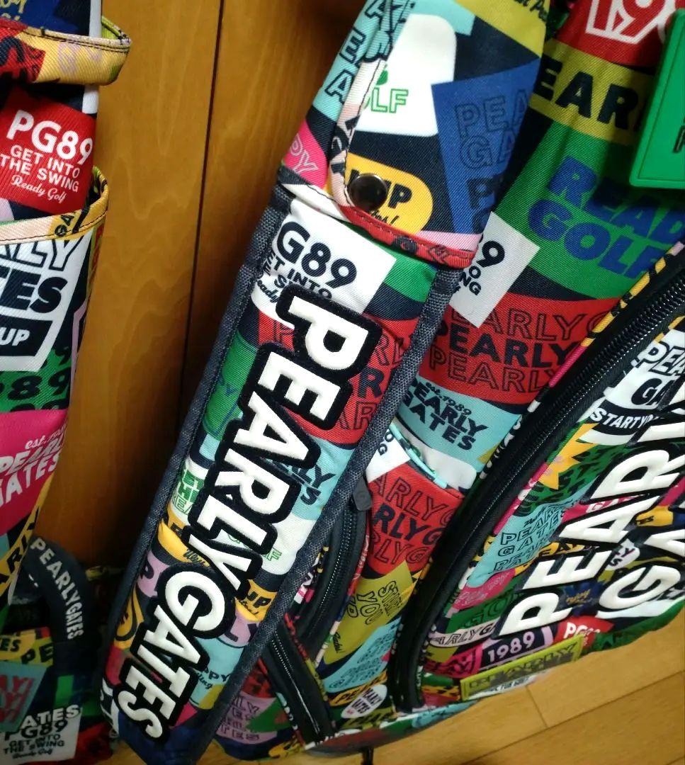 パーリーゲイツ カラフルワッペン キャディバッグ ヘッドカバー バッグ 11点