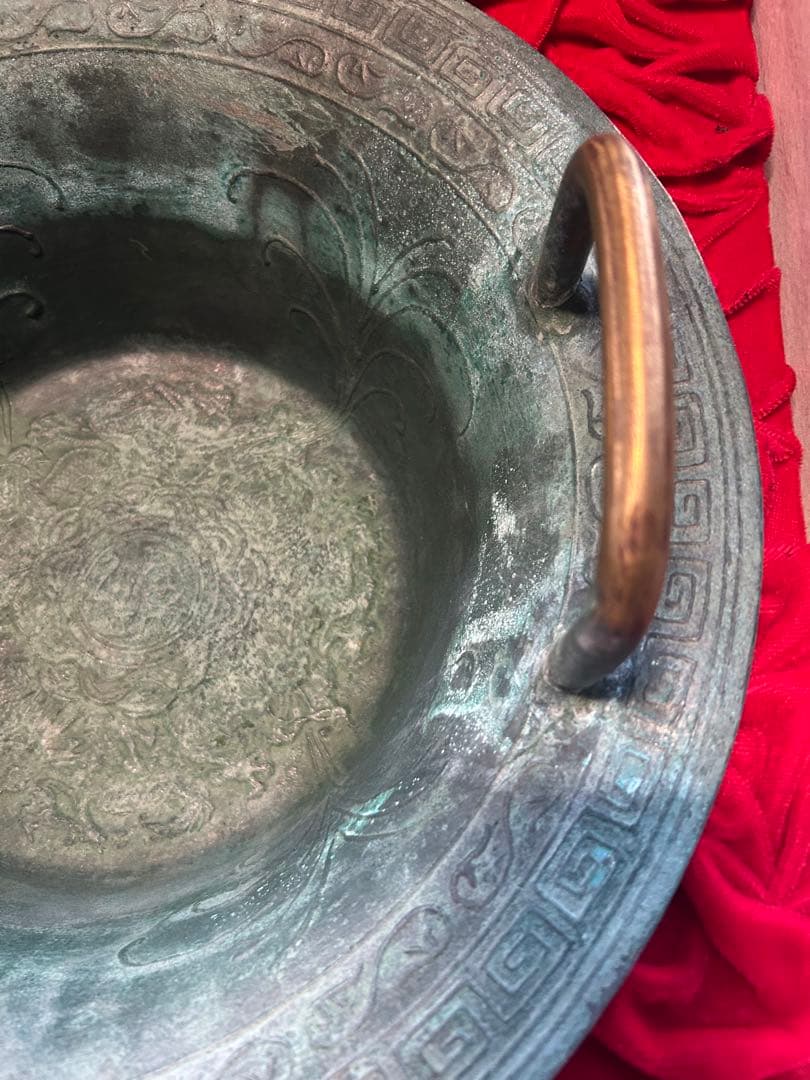 み*ほ様 青銅　　春雷驚龍鍋