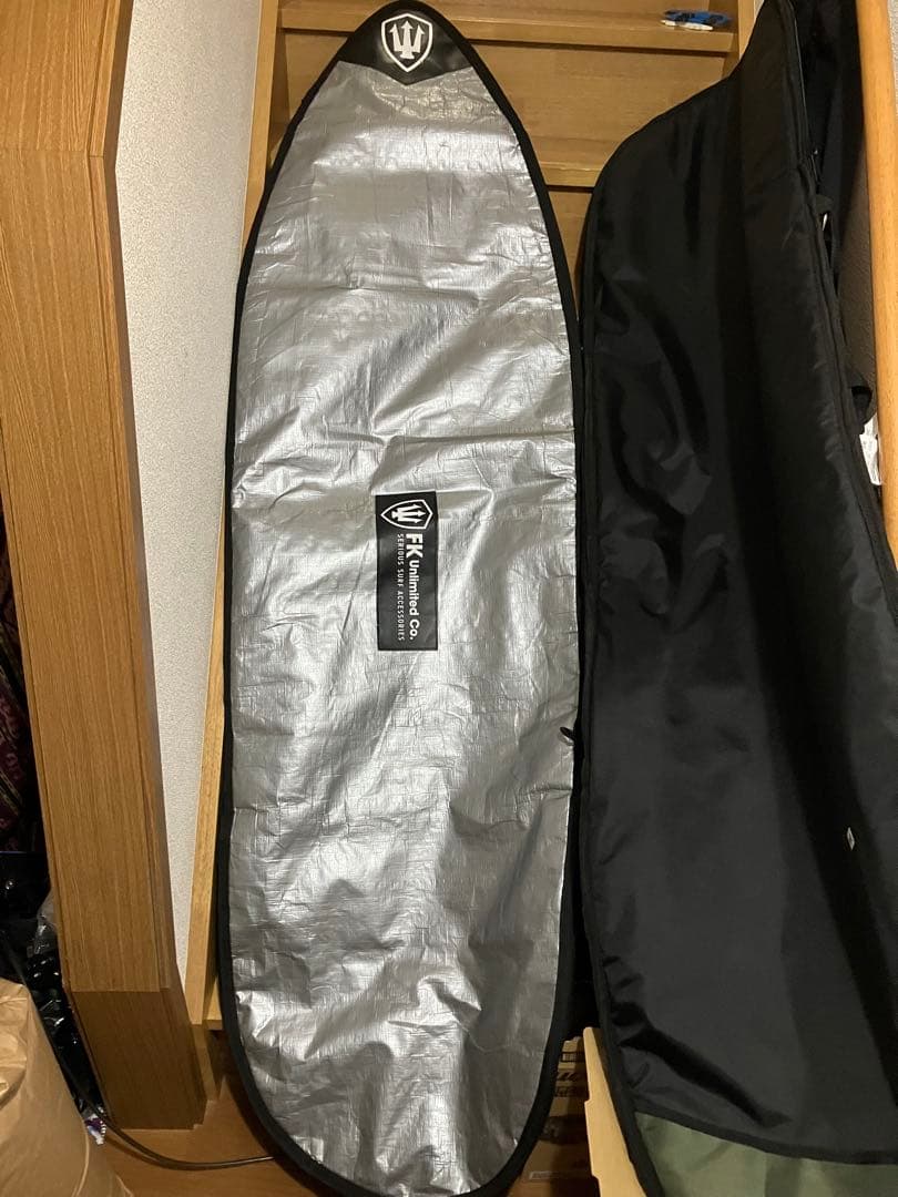 FK サーフボードケース ハードケース　シルバー