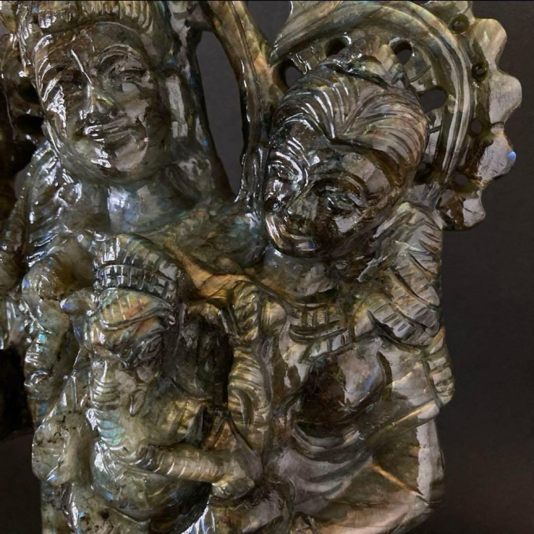 天然石　シヴァファミリー　ラブラドライト