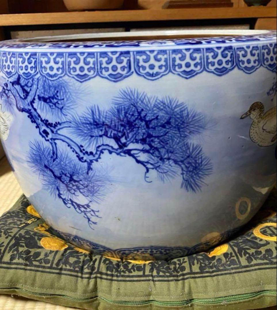 火鉢 鴨 工芸品 骨董品 炭箸 ヘラ付き