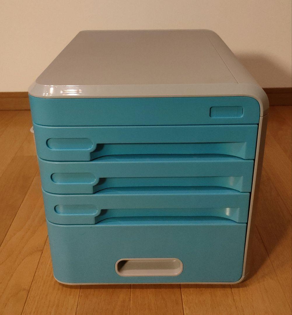 デスクファイルキャビネット 収納BOX パスワードロック付 オフィス 自宅