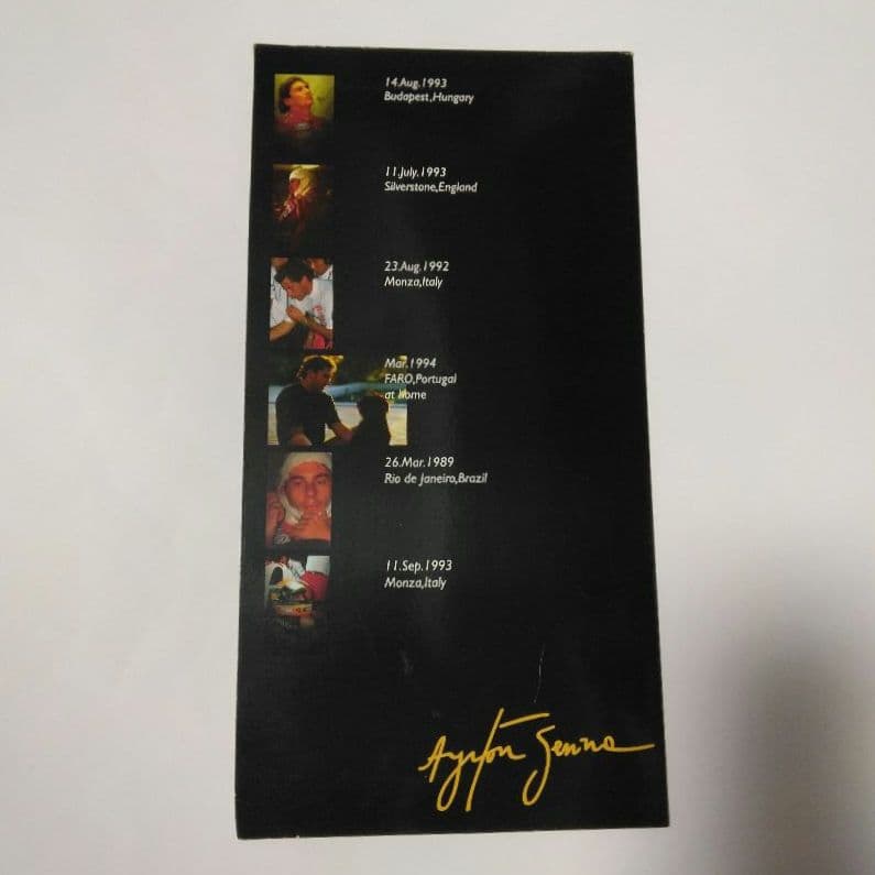 アイルトン・セナ　フィギュア　ヘルメット　ストラップ