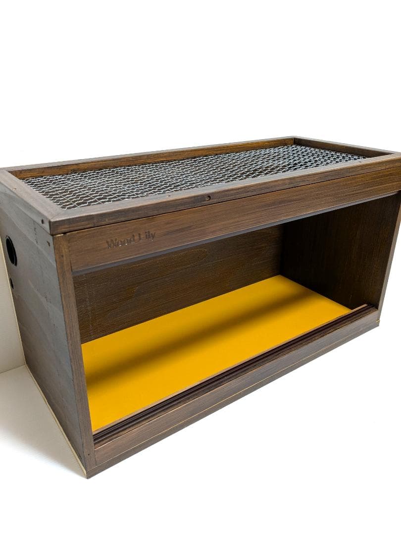 【アウトレット１点限定】爬虫類ケージ 塗装ウォルナット542×240×297mm