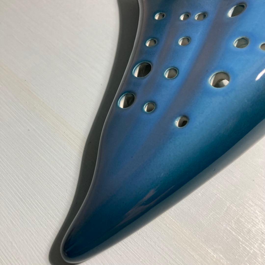 【新品未使用】TNGオカリナ トリプル アルト C管 グラデーションブルー 青