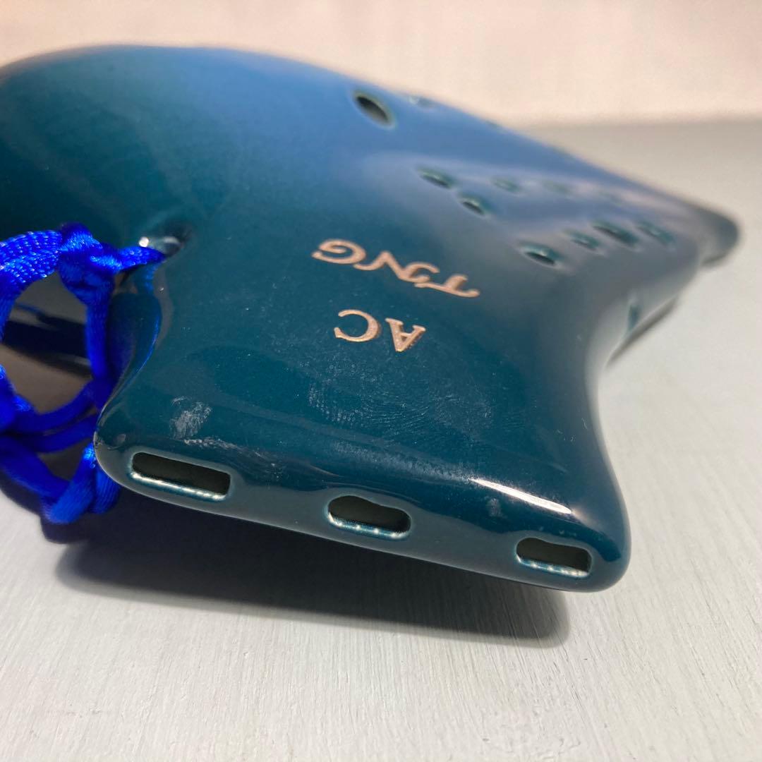 【新品未使用】TNGオカリナ トリプル アルト C管 グラデーションブルー 青