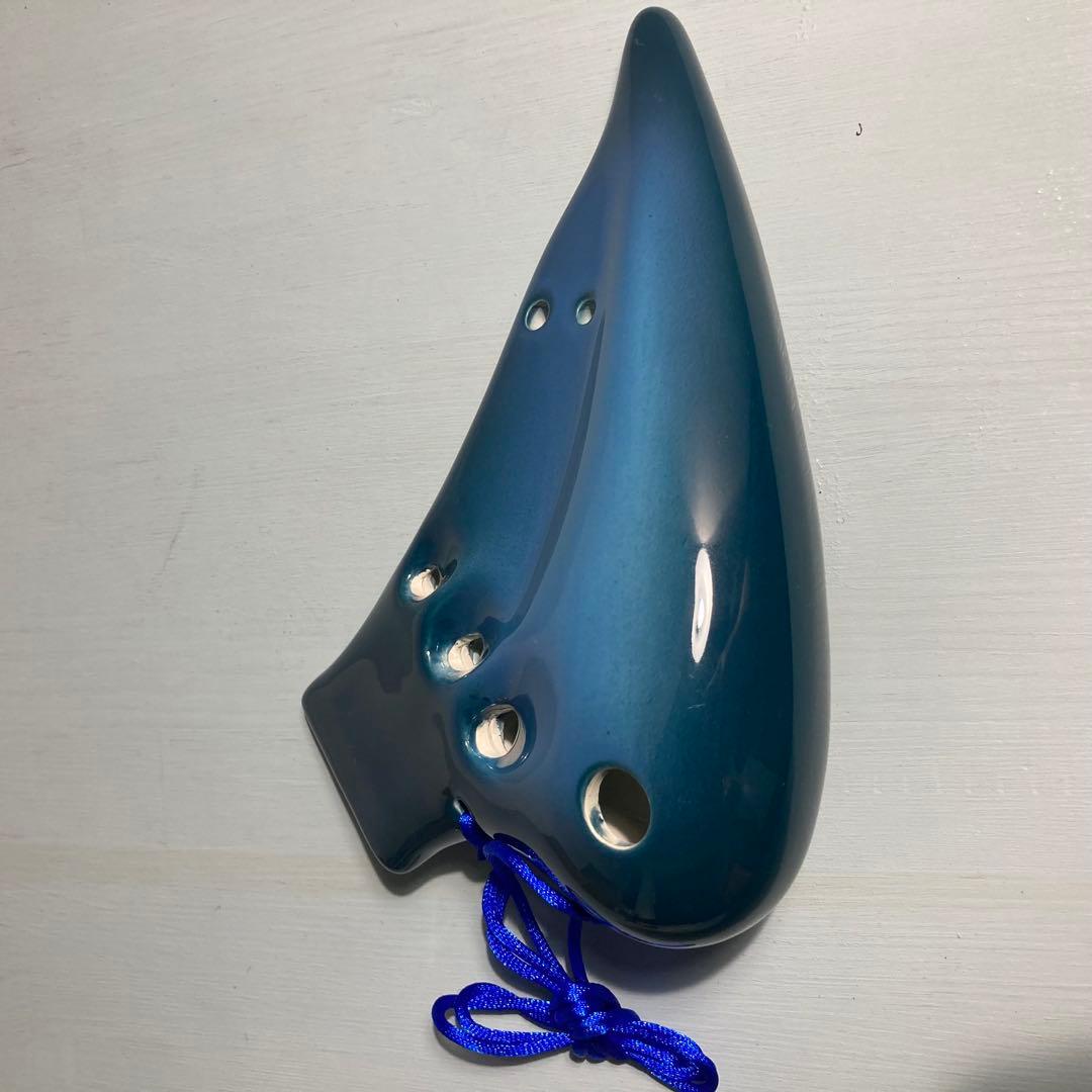 【新品未使用】TNGオカリナ トリプル アルト C管 グラデーションブルー 青