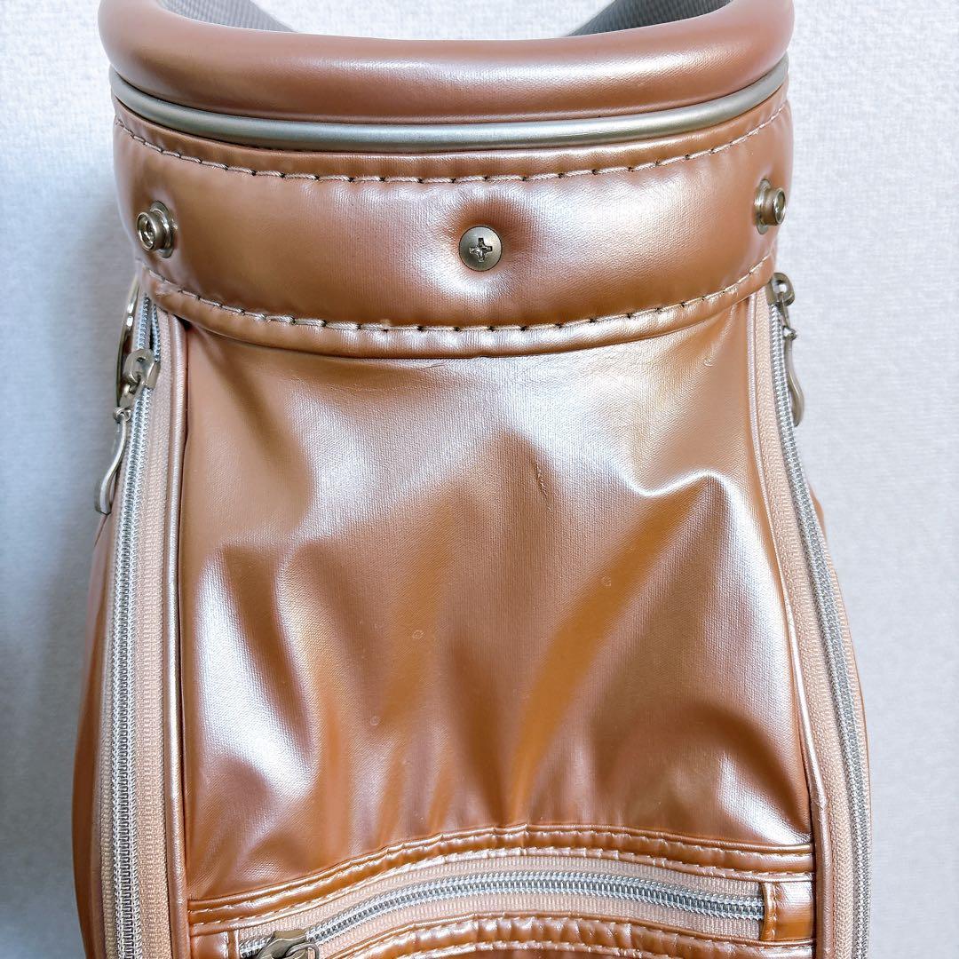 キャディバッグ　8.5型　5部割　adidas アディダス　ピンクゴールドカラー