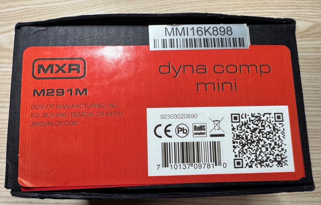 MXR　DYNA COMP　MINI　M291　エフェクター