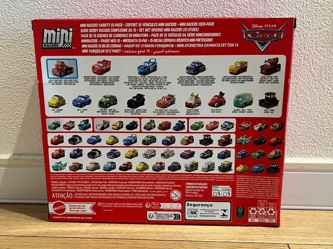 Disney Pixar Cars ミニレーサー15個セット