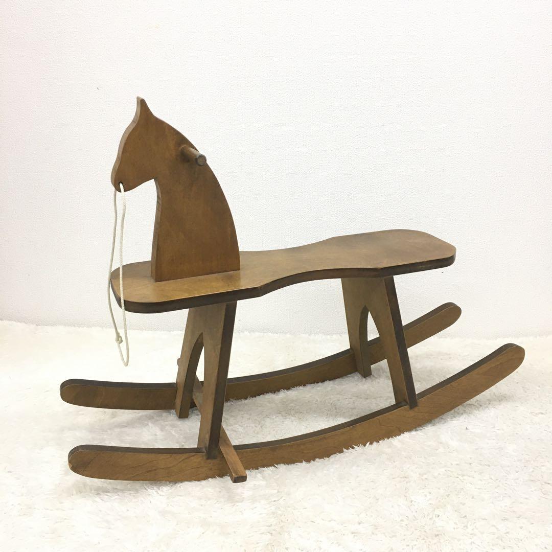 80〜90s USAヴィンテージ ロッキングホース オールド 家具 木馬