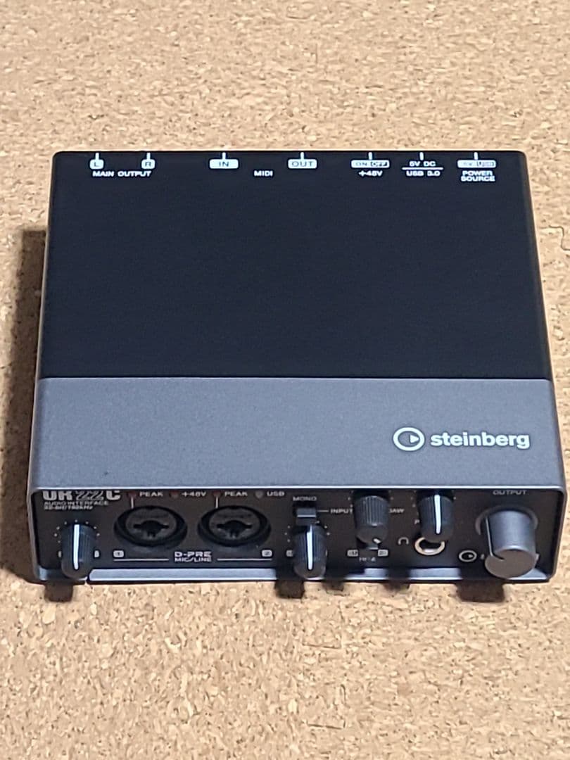 Steinberg UR22C オーディオインターフェイス（付属ソフト未使用）