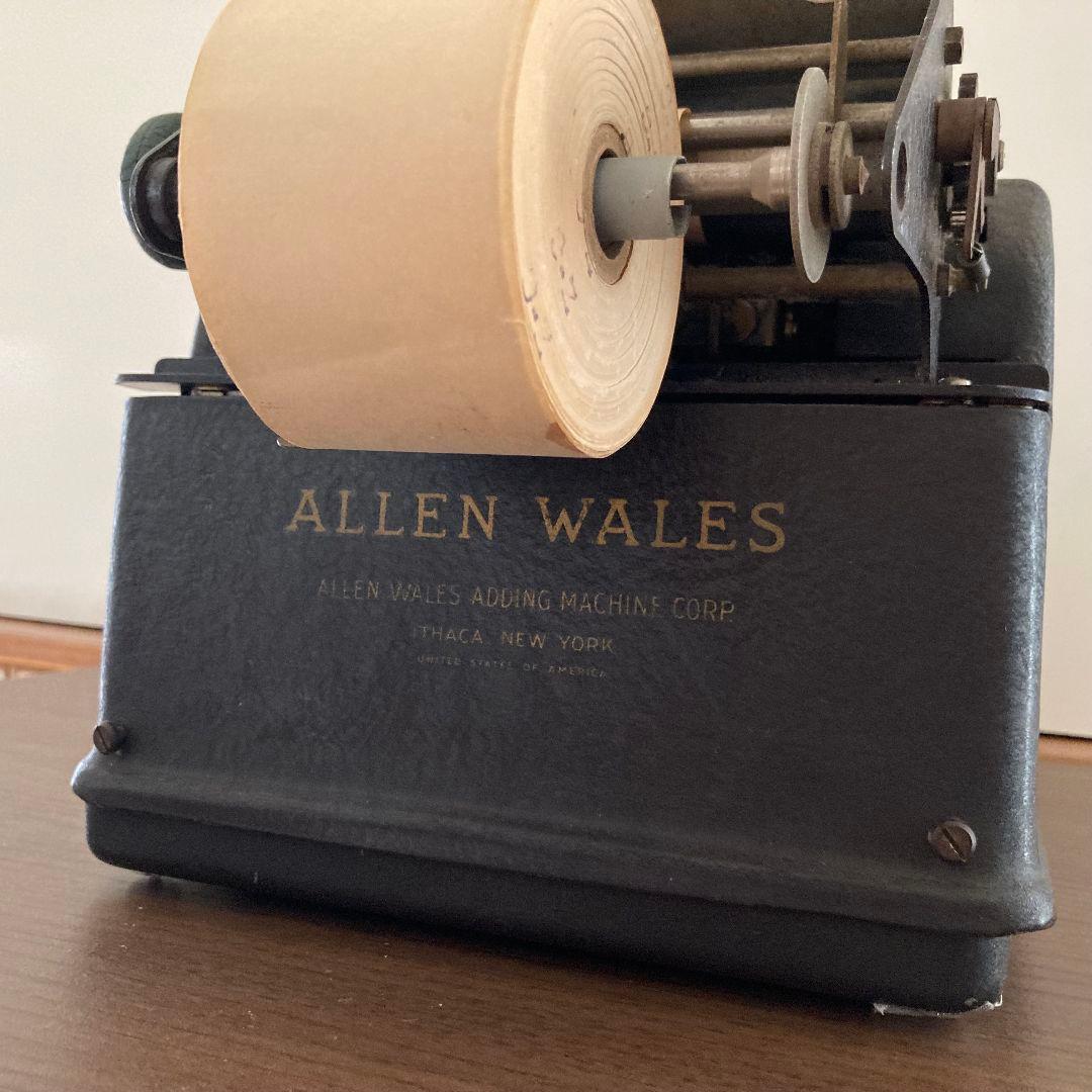 アメリカ　NY アンティーク　計算機　ALLEN WALES