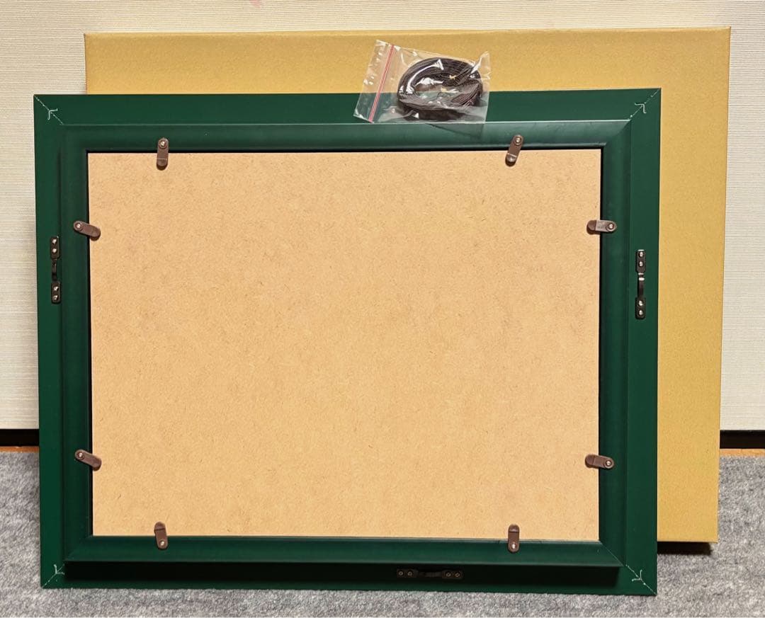 【F4号】手描き油彩　片岡球子【富士】赤富士　額縁　未使用額　サイン　落款　絵画