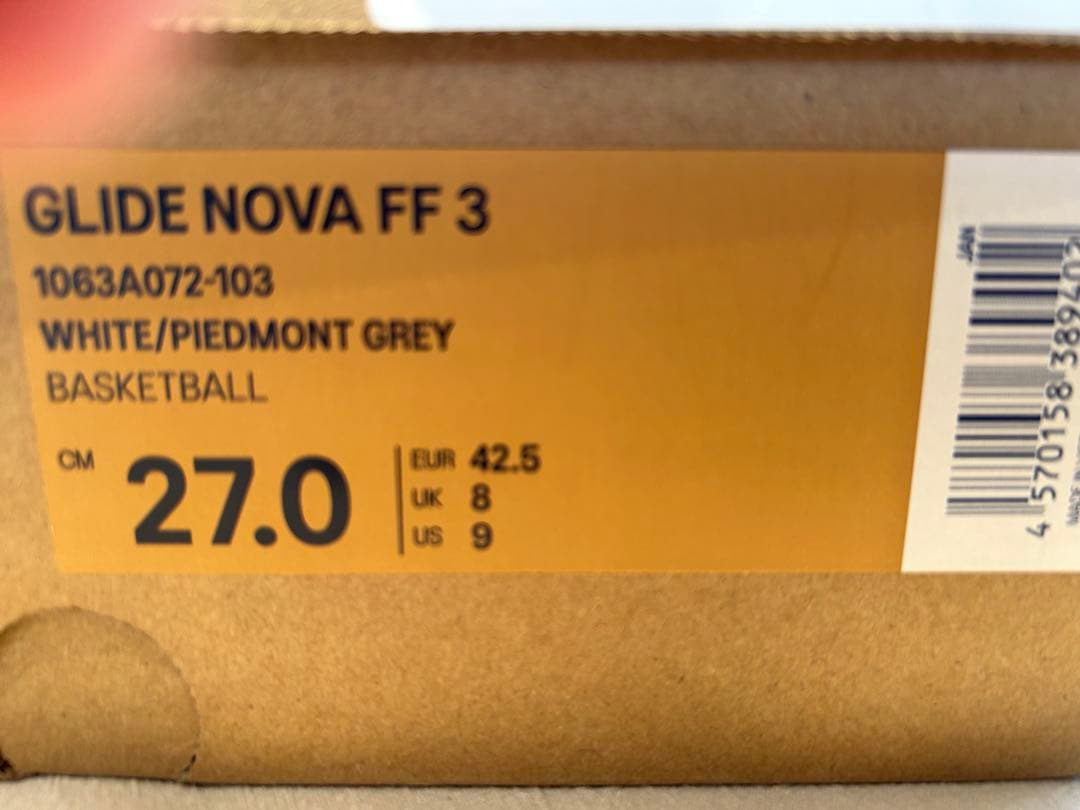 ASICS グライドノヴァ FF3 白 27cm