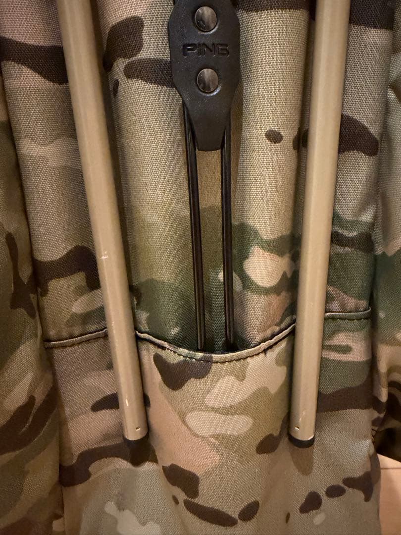 PING HOOFER迷彩 キャディバッグ スタンド付き カモフラ柄