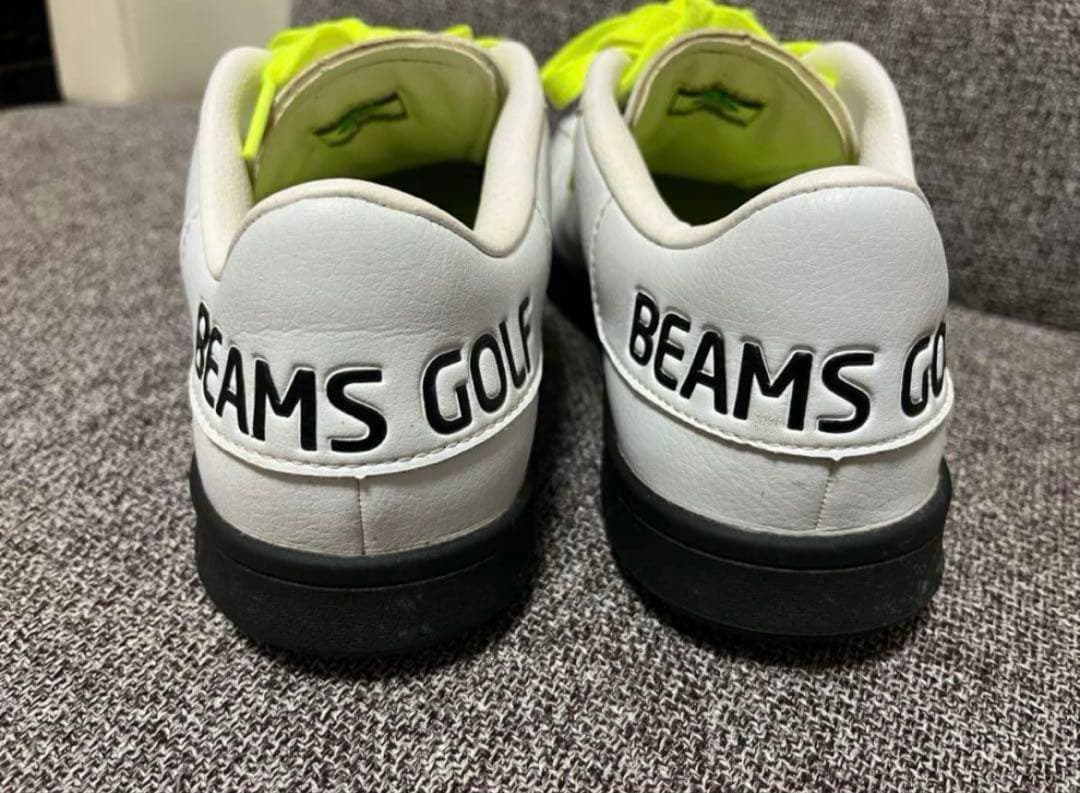 BEAMSGOLF ゴルフシューズ 23.5cm ロゴホワイト/イエロー