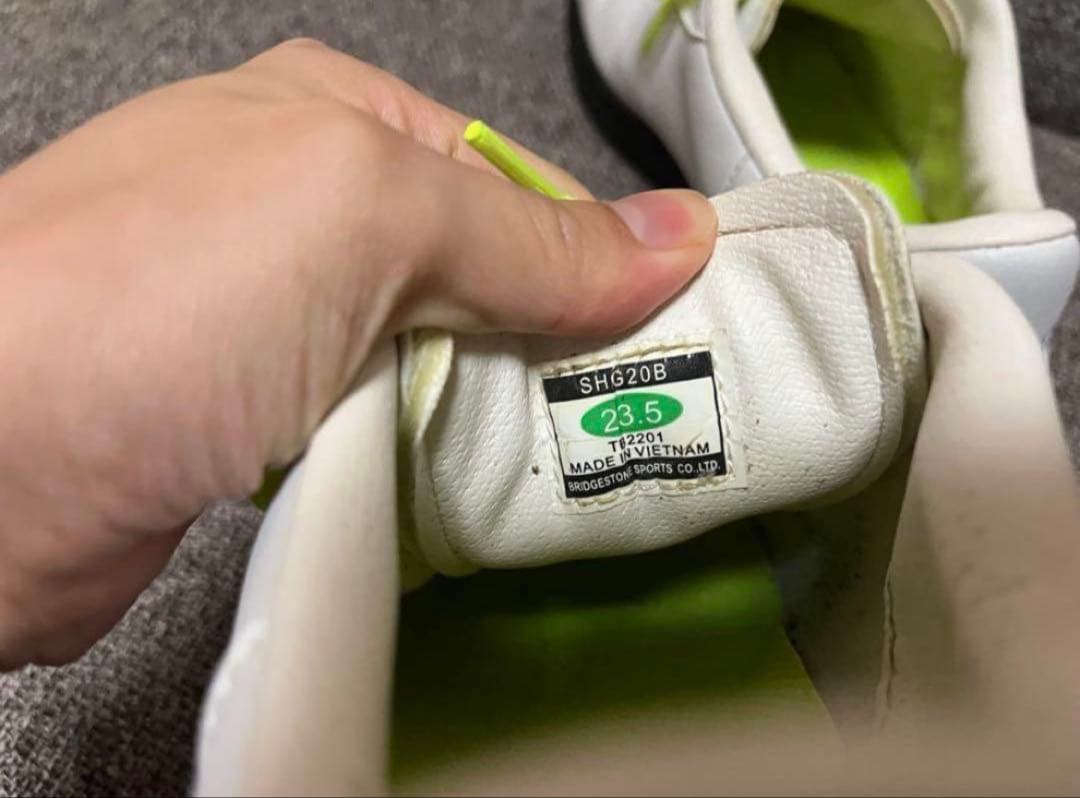 BEAMSGOLF ゴルフシューズ 23.5cm ロゴホワイト/イエロー