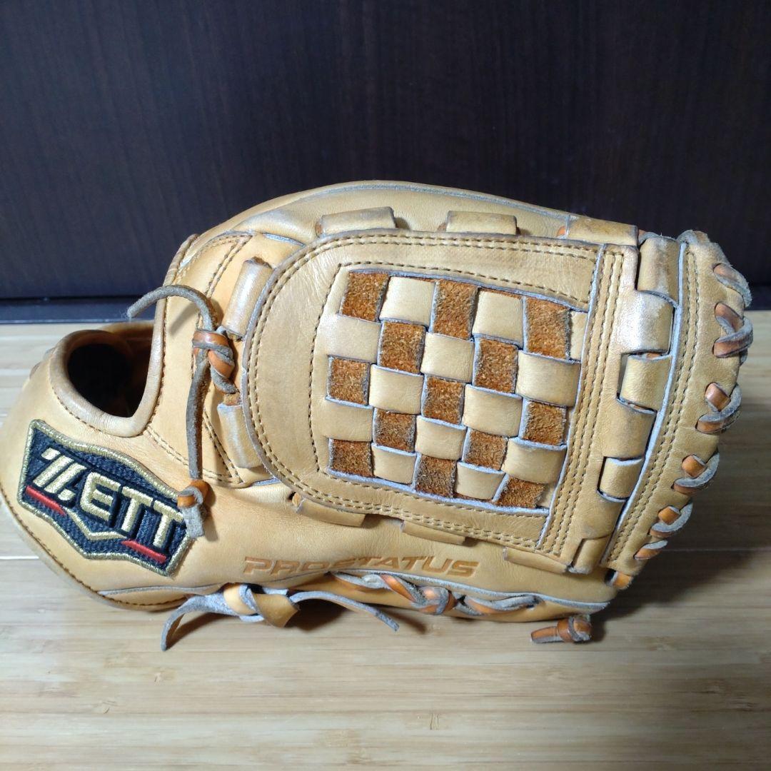 ZETT PROSTATUS 軟式グローブ オレンジ系 源田モデル