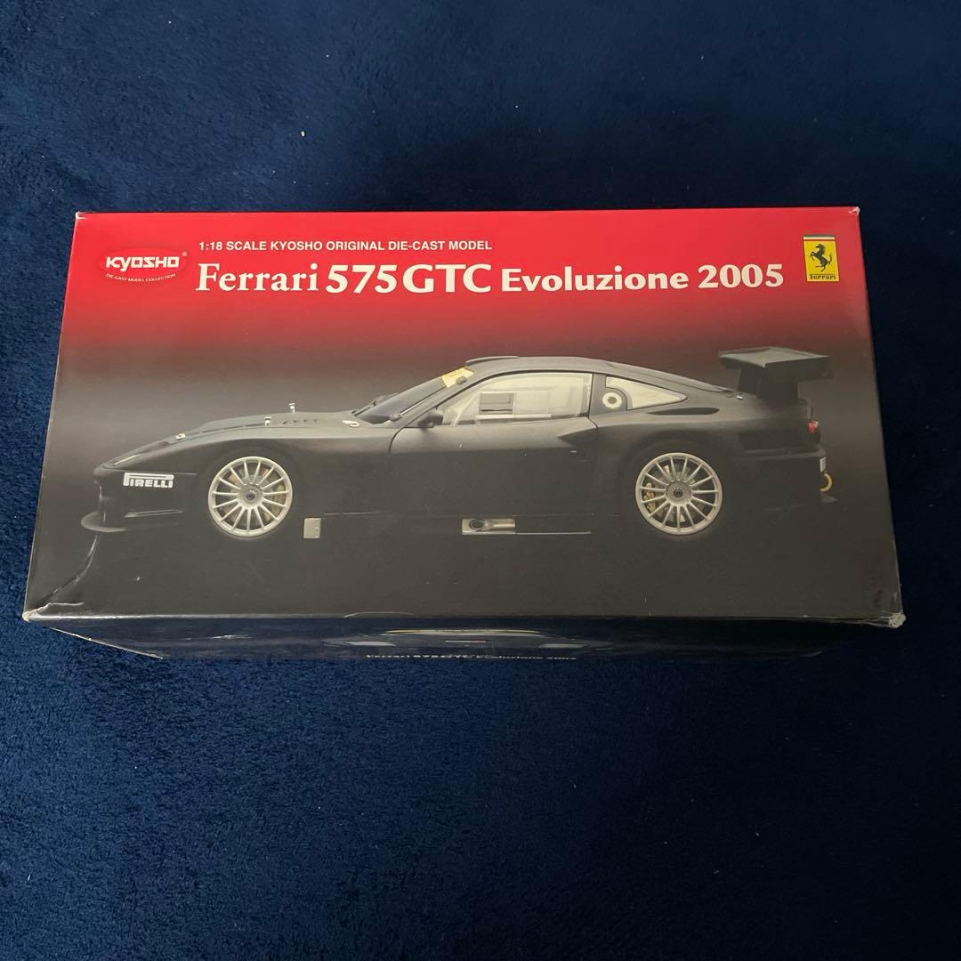 【美品】京商 1/18 フェラーリ 575 GTC エヴォルツィオーネ クーペ