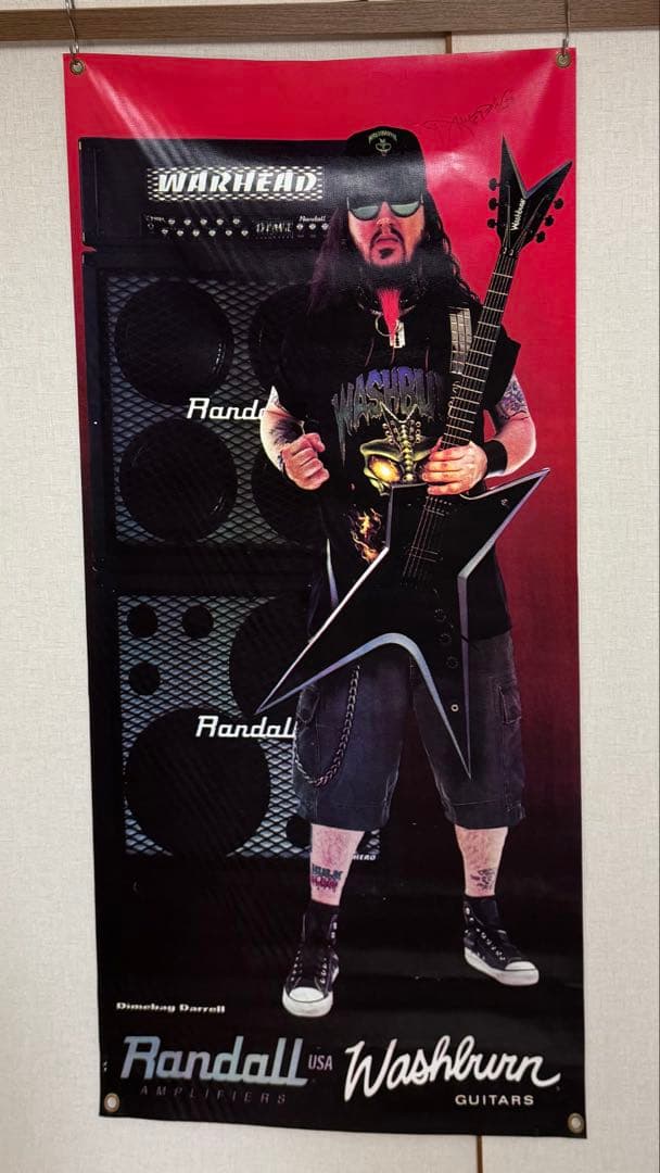 【超希少】非売品直筆サイン入りダイムバックダレル 大型ビニールポスター